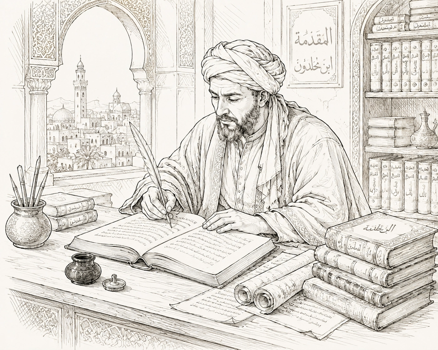 Wohn(T)Raum – Ibn Khaldun beim Schreiben über Gemeinschaft, Geschichte und Gesellschaft