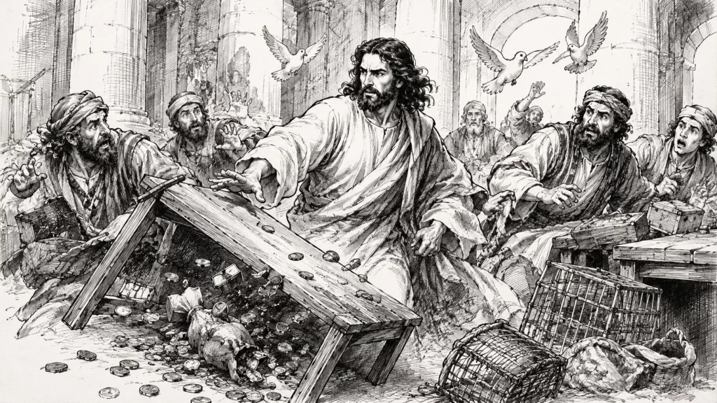 Tempelreinigung – Jesus, Geld, Macht und der Weg zur Kreuzigung